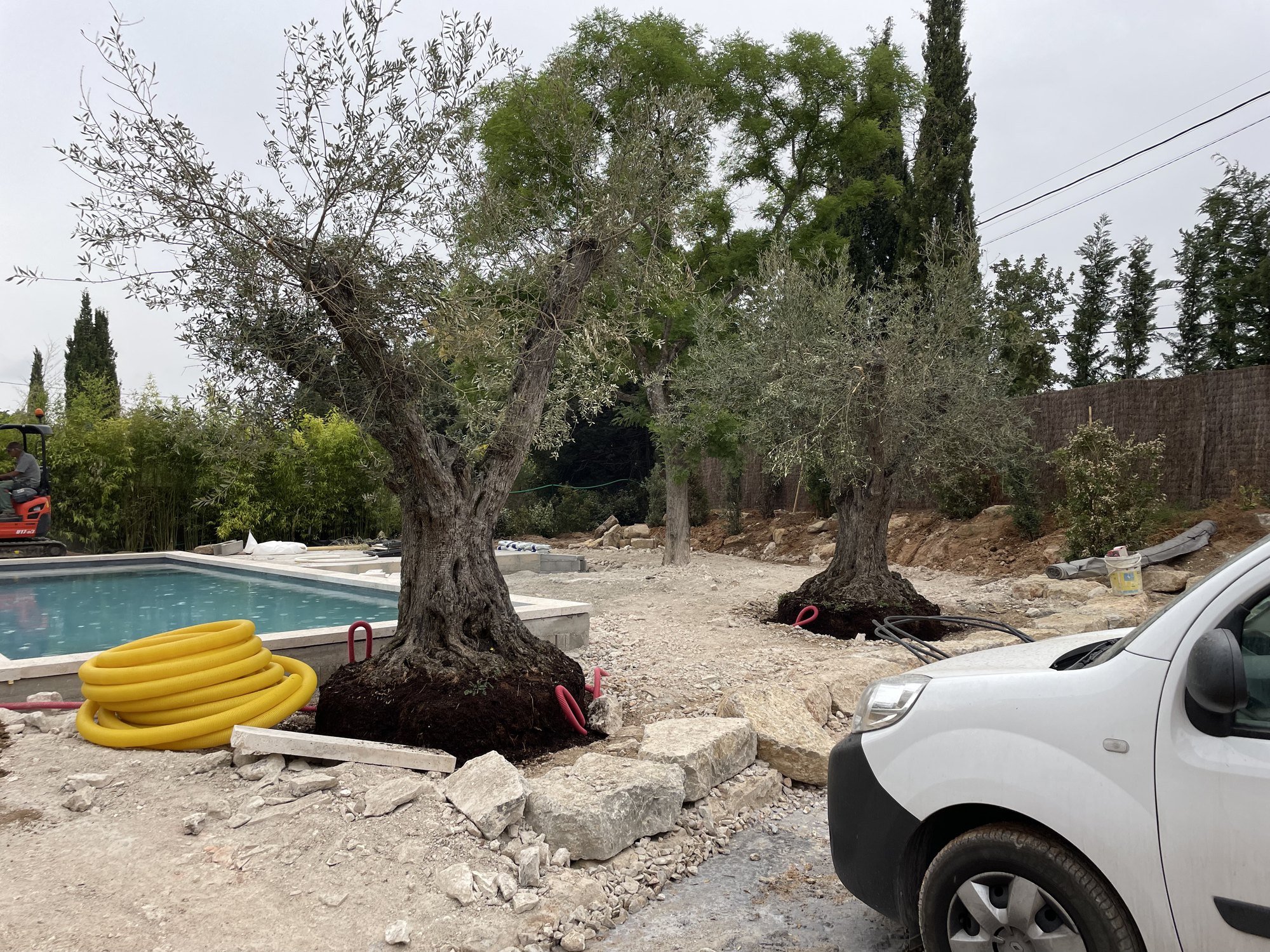 Chantier paysager DEA Paysages